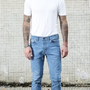 ISLAND LEO STRETCHABLE LIGHT SKY BLUE MENS JEANS