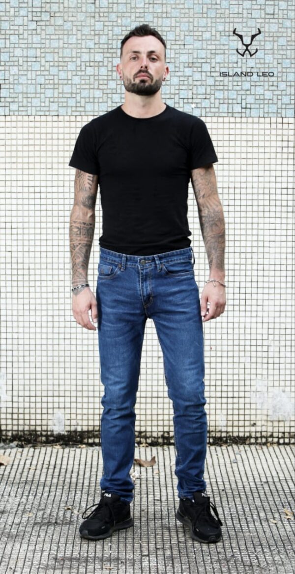 ISLAND LEO STRETCHABLE MID BLUE JEANS